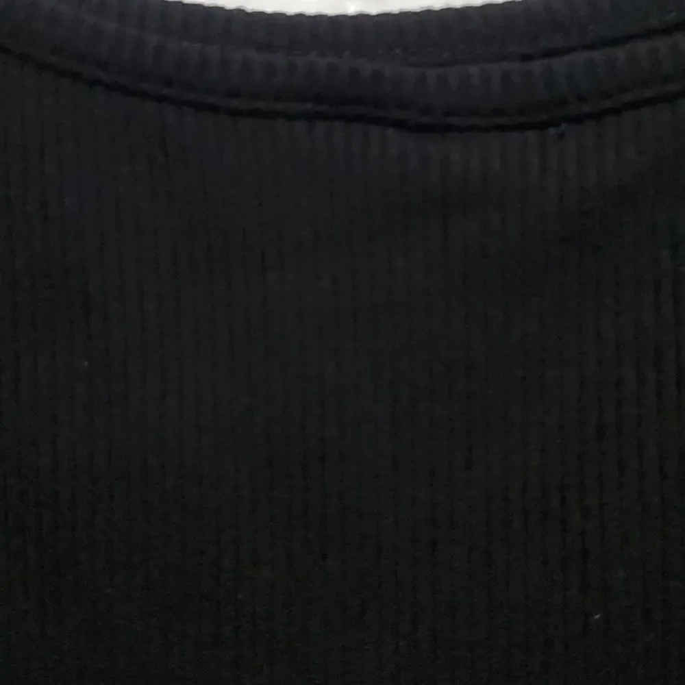 Skims Ribbed Tank Dress in Black Size S